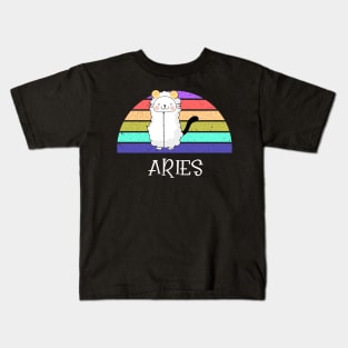 Cat Horoscope Aries Kids T-Shirt